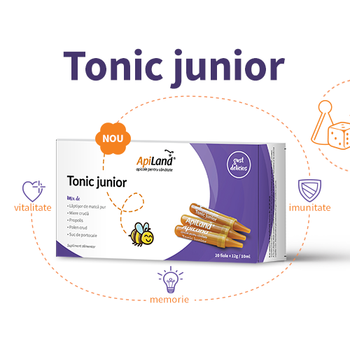 NOU! Tonic junior - aliatul copiilor pentru imunitate, memorie si vitalitate