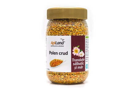 Polen crud de trandafir sălbatic și măr