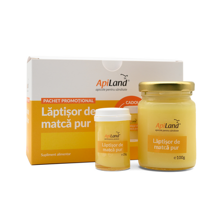 Pachet Lăptişor de matcă PUR convențional 100g + 25g GRATIS