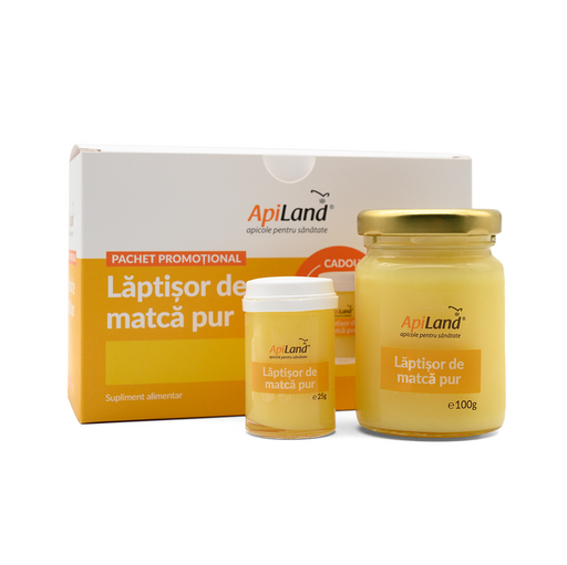 Pachet Lăptişor de matcă PUR convențional 100g + 25g GRATIS 1