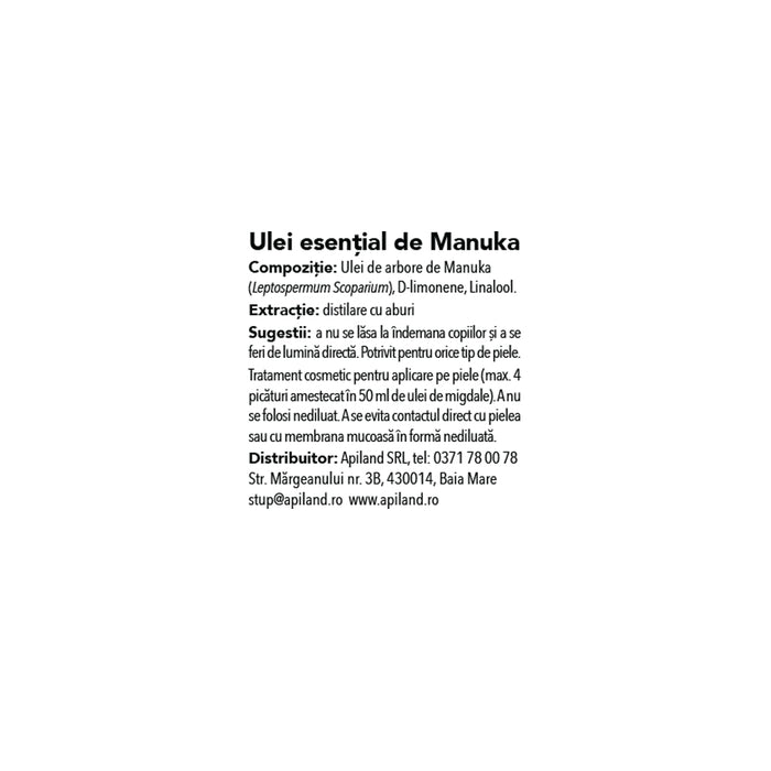 Ulei esential de Manuka - 10ml 2