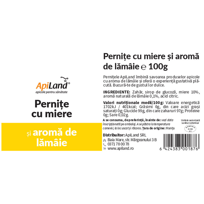 Pernițe cu miere și aromă de lămâie - 100g 3