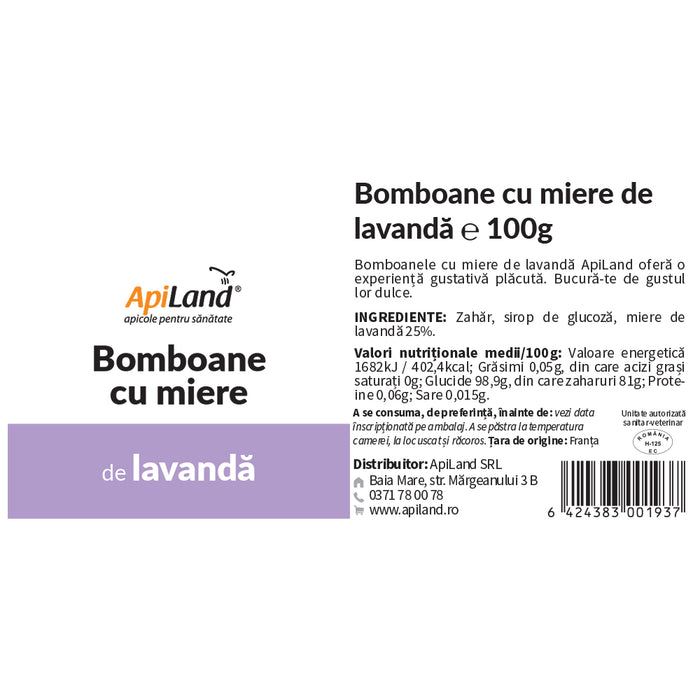 Bomboane cu miere de lavandă - 100g 3