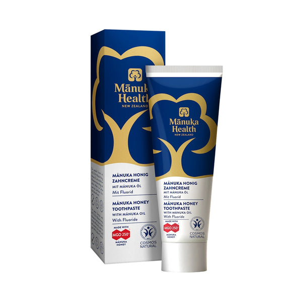 Pastă de dinți cu fluor, Miere de Manuka MGO 250+ și ulei de