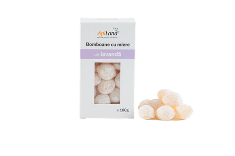 Black Friday Apiland - Bomboane cu miere de lavandă - 100g - Reducere [discount]%