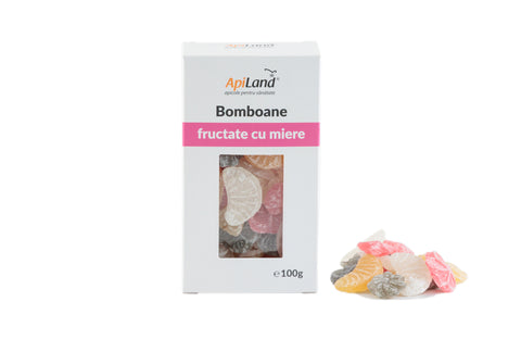 Black Friday Apiland - Bomboane fructate cu miere - 100g - Reducere [discount]%