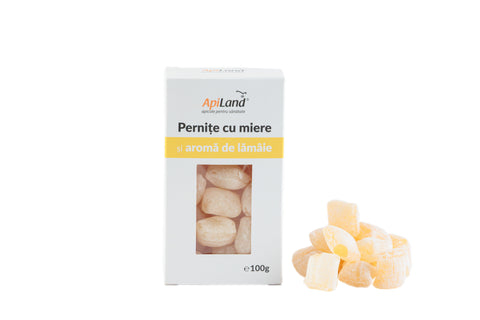 Black Friday Apiland - Pernițe cu miere și aromă de lămâie - 100g - Reducere [discount]%