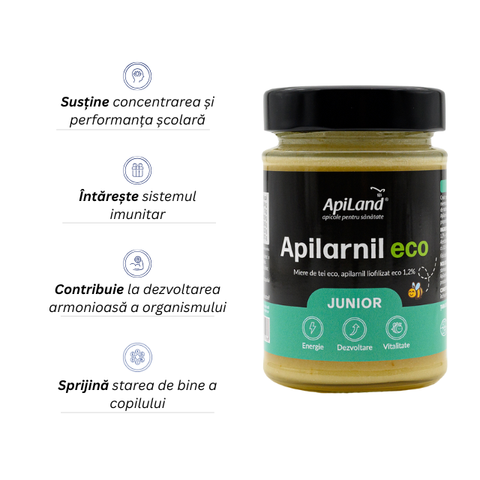 Apilarnil Junior ECO liofilizat cu miere de tei pentru copii - 250g 2