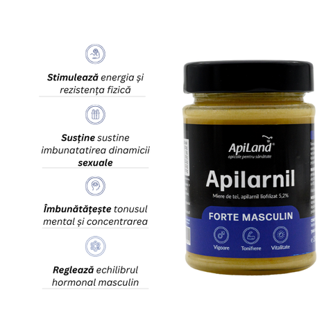 Apilarnil Forte Masculin liofilizat cu miere de tei - 250g 2