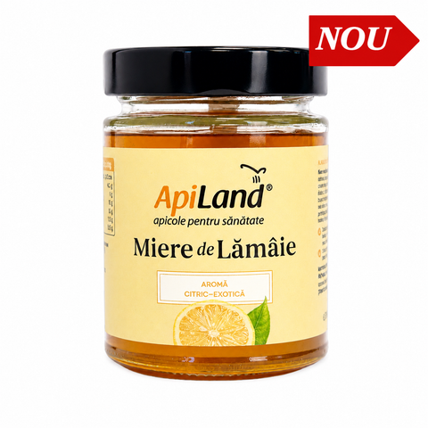Miere crudă Gourmet de Lămâie, aromă fină citric-exotică, bogată în vitamina C, aliat natural pentru detoxifiere și vitalitate, 300g