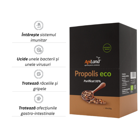 Propolis purificat 95% ECO - 10 plicuri x 10g 2