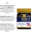 Lăptișor de matcă pur în Miere de Manuka MGO 400+ - 250g 2