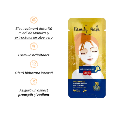 Beauty Mask - Mască de față cu miere de Manuka MGO 250+ 2