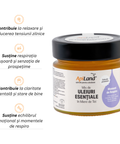 Miere de tei cu Mix de Uleiuri Esențiale (lămâie, lavandă, brad, tămâie, eucalipt, portocală dulce) - pentru stil de viata sanatos, 250 g 2