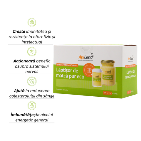 Pachet Lăptișor de matcă pur ECO 100g + 25g GRATIS 2