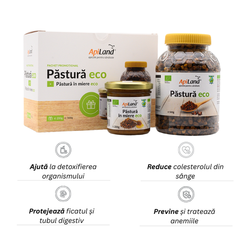 Pachet păstură de albine 500g + păstură în miere 200g ECO - regenerare ficat 2