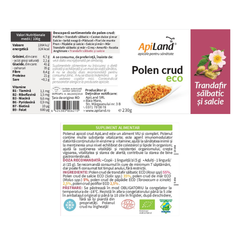 Polen crud de Trandafir Sălbatic și Salcie ECO 4