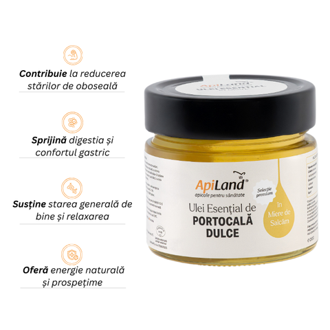 Miere de salcâm cu ulei esențial de portocală dulce - selecție PREMIUM, 250 g 2