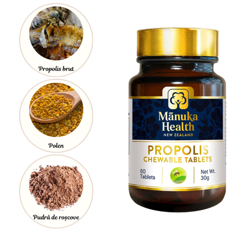 Propolis Manuka Health - 60 tablete masticabile - 30g 3