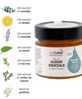 Miere Polifloră cu Mix de Uleiuri Esențiale (eucalipt, lămâie, mentă, lavandă, tea tree, cimbrișor) - pentru respirație, 250 g 3