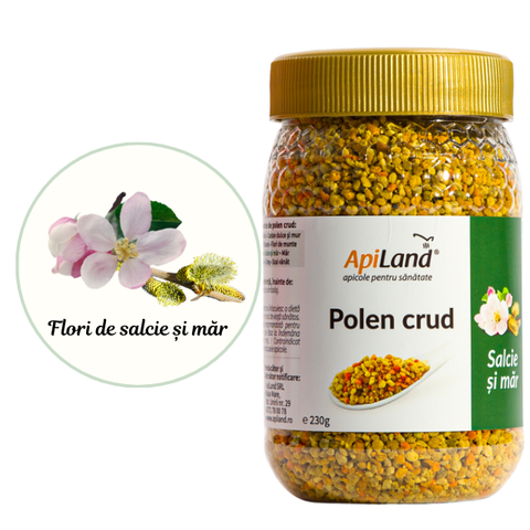 Polen crud de salcie și măr 3