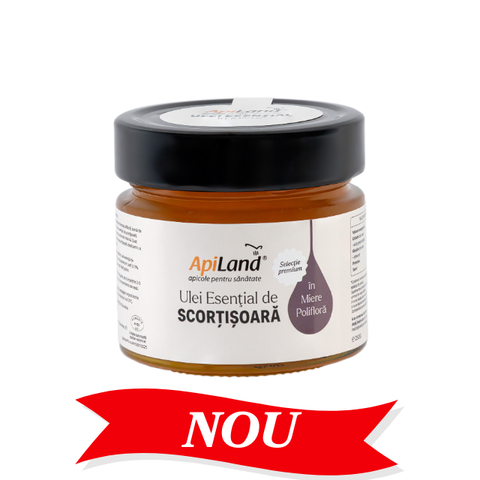 Miere polifloră cu ulei esențial de scorțișoară - selecție PREMIUM, 250 g