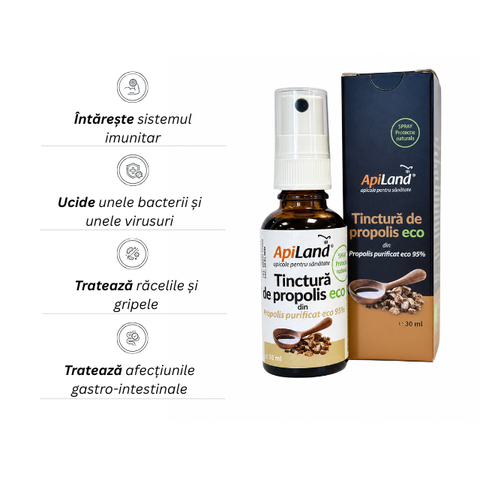 Tinctură de propolis purificat 95% spray ECO 2