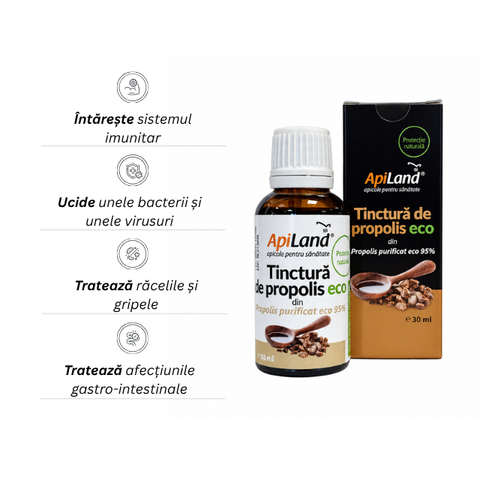 Tinctură de propolis purificat 95% ECO - 30 ml 2