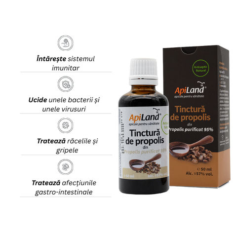 Tinctură de propolis purificat 95% - 50 ml 2