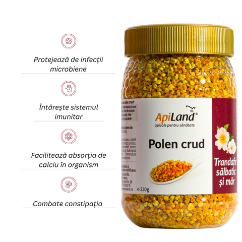 Polen crud de trandafir sălbatic și măr 2