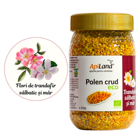 Polen crud de trandafir sălbatic și măr ECO 3