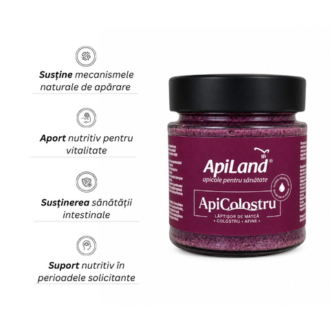 ApiColostru - Supliment alimentar cu colostru, lăptișor de matcă liofilizat și afine liofilizate, 150g 3