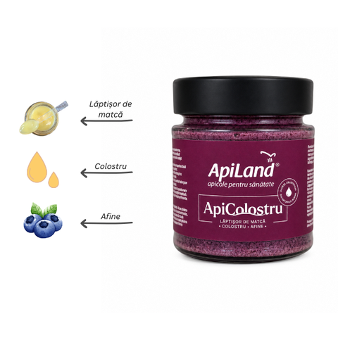 ApiColostru - Supliment alimentar cu colostru, lăptișor de matcă liofilizat și afine liofilizate, 150g 2