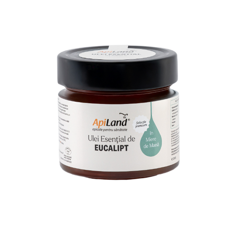 Miere de mană cu ulei esențial de eucalipt - selecție PREMIUM, 250 g