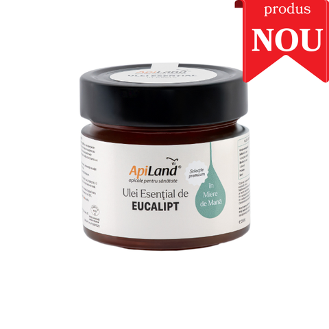 Miere de mană cu ulei esențial de eucalipt - selecție PREMIUM, 250 g