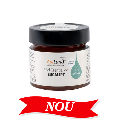 Miere de mană cu ulei esențial de eucalipt - selecție PREMIUM, 250 g