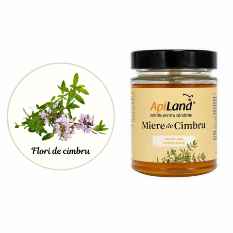 Miere crudă Gourmet de Cimbru, aromă intensă, efect terapeutic, aliat puternic al imunității și sistemului digestiv, 300g 3