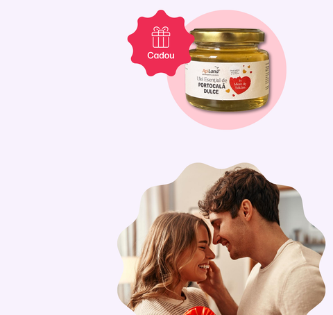 🎁 𝐂𝐀𝐃𝐎𝐔 miere cu mesaj de drag ❤️