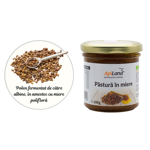 Păstură în miere naturală Apiland 200g - păstură pentru ficat sănătos 3