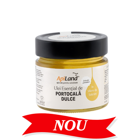 Miere de salcâm cu ulei esențial de portocală dulce - selecție PREMIUM, 250 g