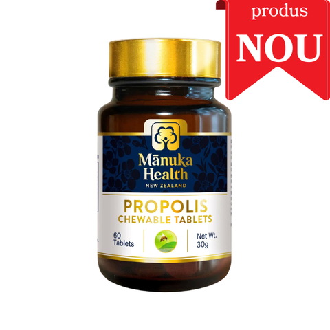 Black Friday Apiland - Propolis Manuka Health - 60 tablete masticabile - 30g - Reducere [discount]%