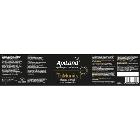 TriMunity - Supliment alimentar complex cu lapte de măgăriță liofilizat, colostru, lăptișor de matcă liofilizat și merișoare liofilizate, 150g 4